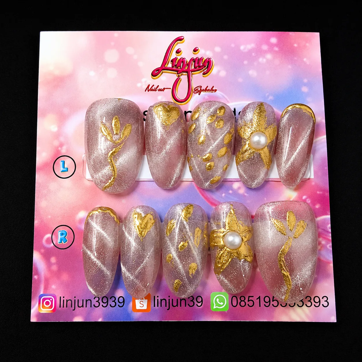 LJ 0030 - ( Gold Pearl Blossom )  =  Rp 30.000